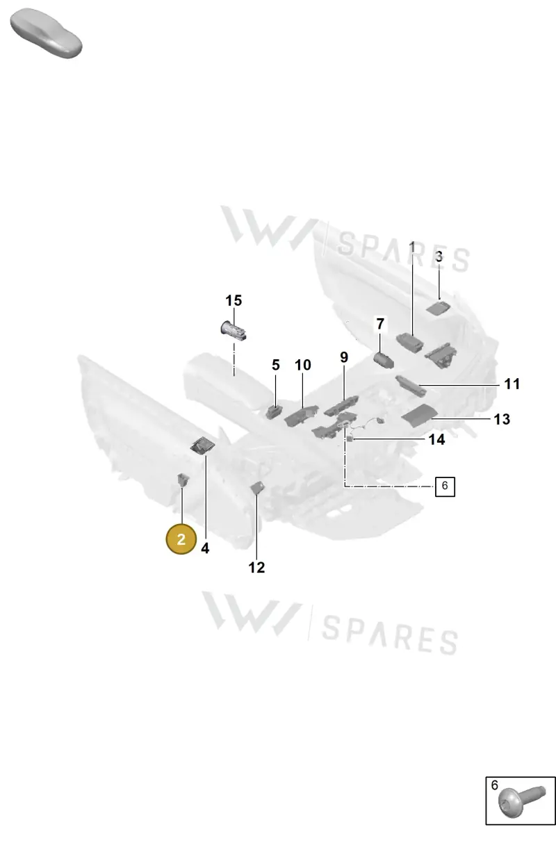 971959855D6N3 — Porsche 992 Carrera Coupe (2024-) diagram p63905400, position 2