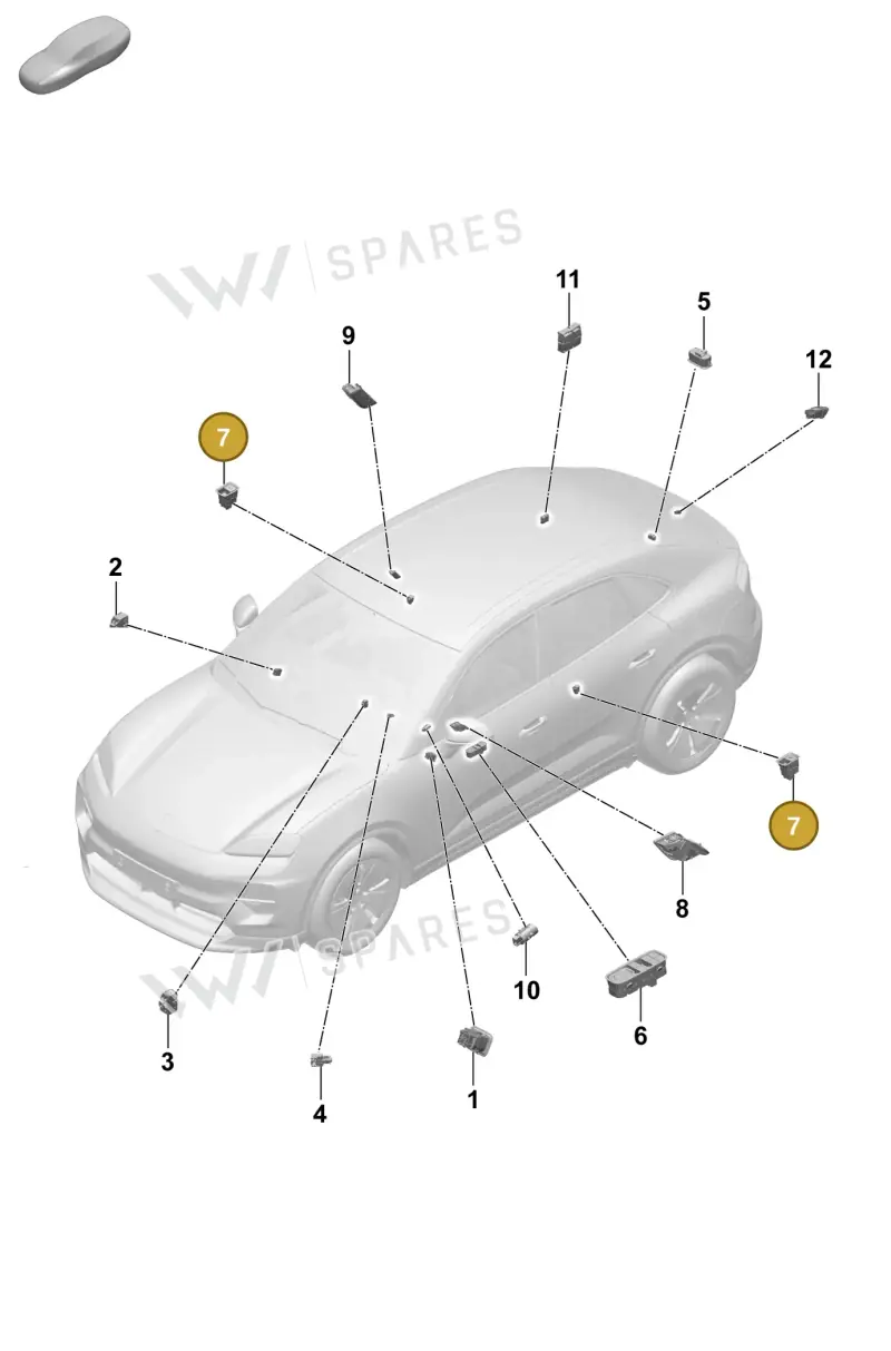 971959855D6N3 — Porsche Macan 4 (2024-) diagram p61905500, position 7