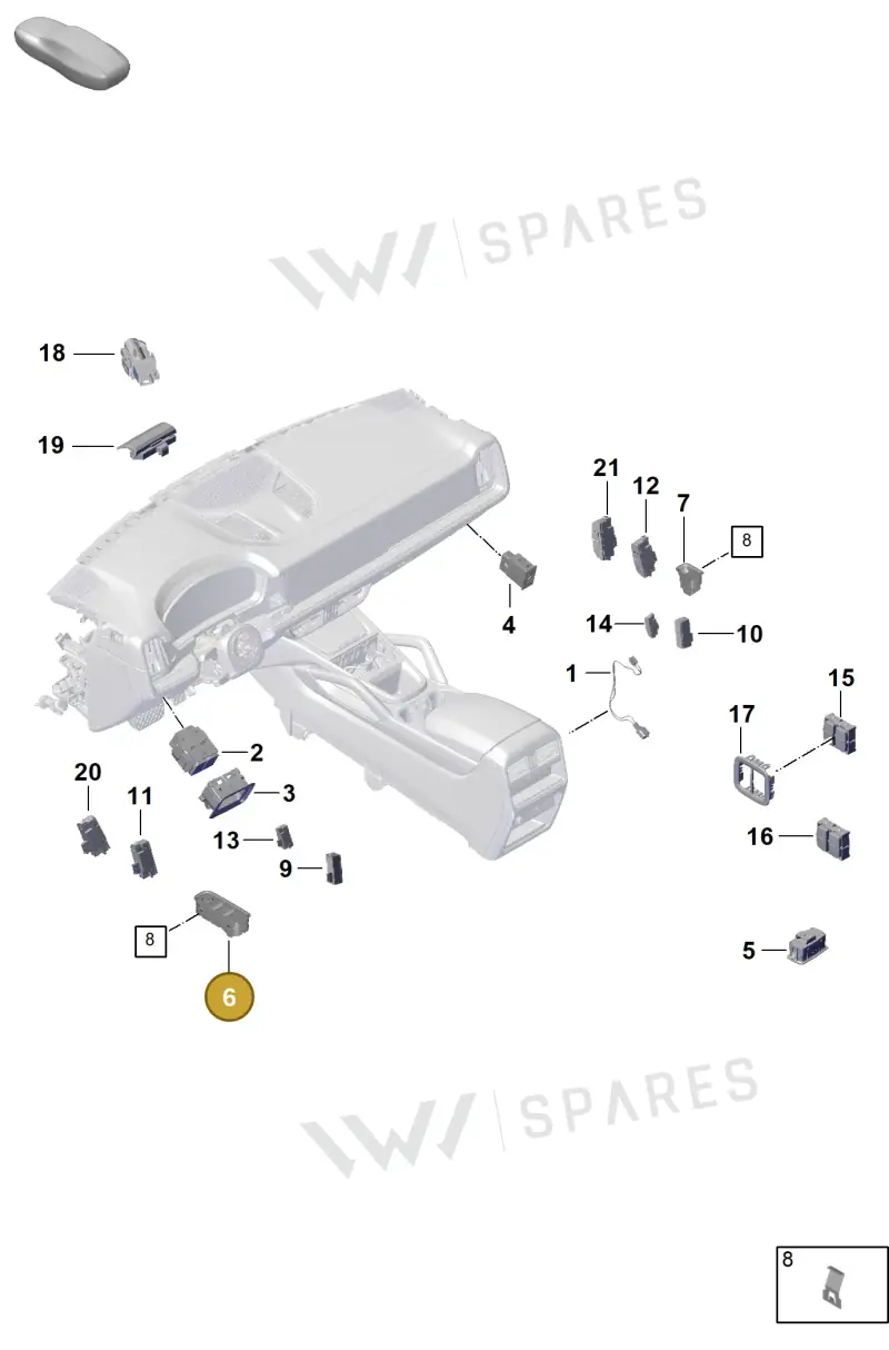 971959858N6N3 — Porsche Cayenne Coupe (2023-2023) diagram p60905400, position 6