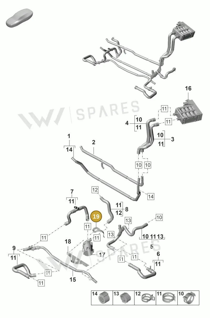 971965541A — Porsche Panamera (2020-2023) diagram p58815100, position 19