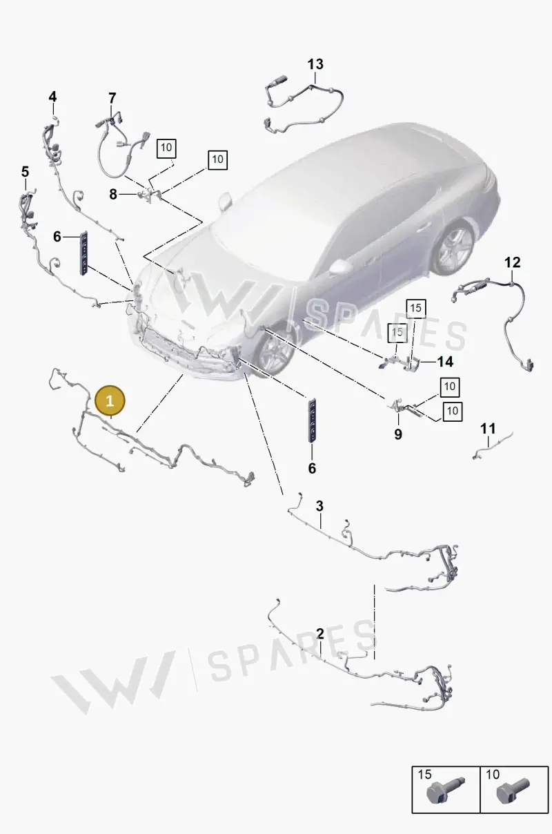 971971073CA — Porsche Panamera (2016-2020) diagram p49902020, position 1