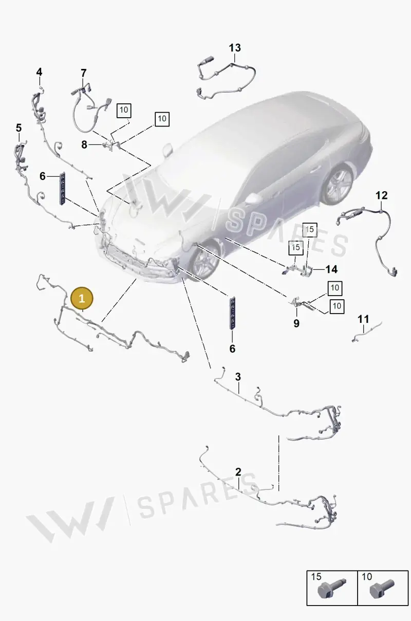 971971073CJ — Porsche Panamera (2016-2020) diagram p49902020, position 1