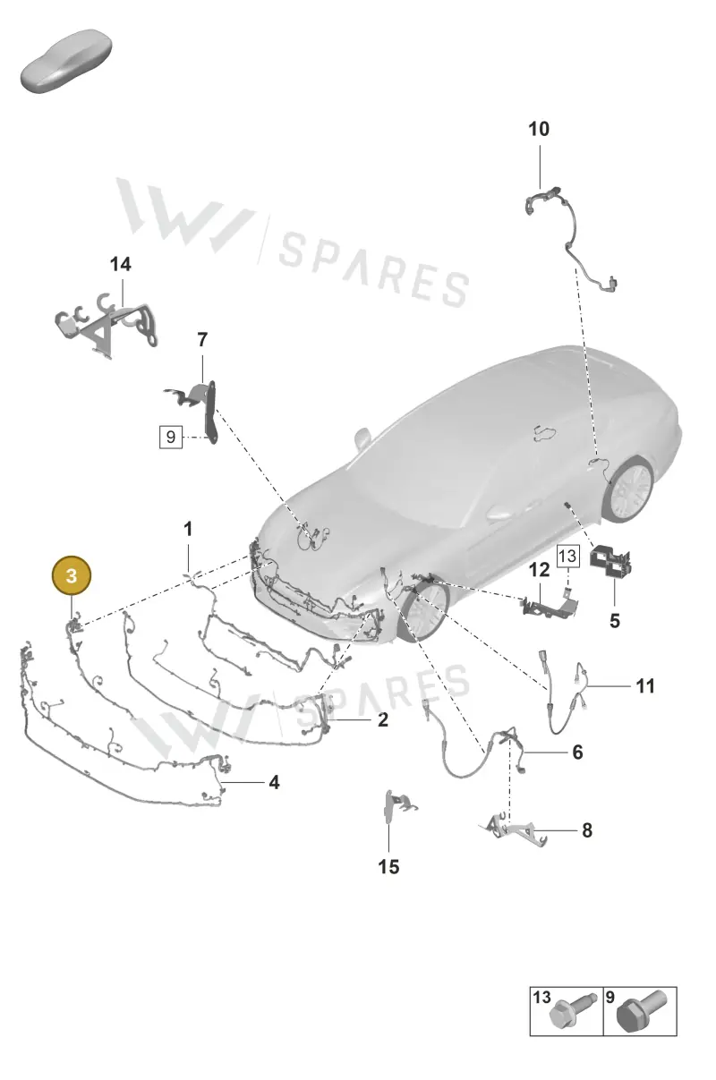 971971097L — Porsche Panamera (2020-2023) diagram p58902020, position 3