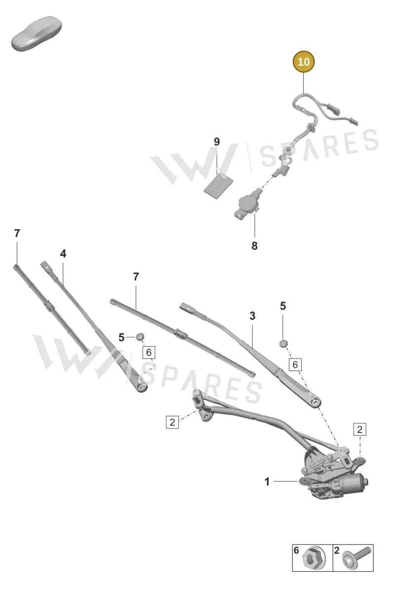 971971103A — Porsche Panamera (2020-2023) diagram p58904000, position 10