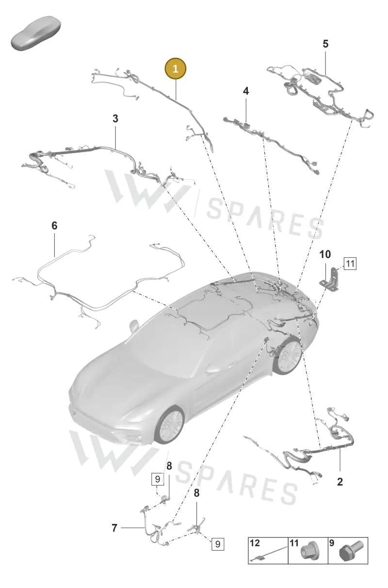 971971104C — Porsche Panamera (2020-2023) diagram p58902040, position 1