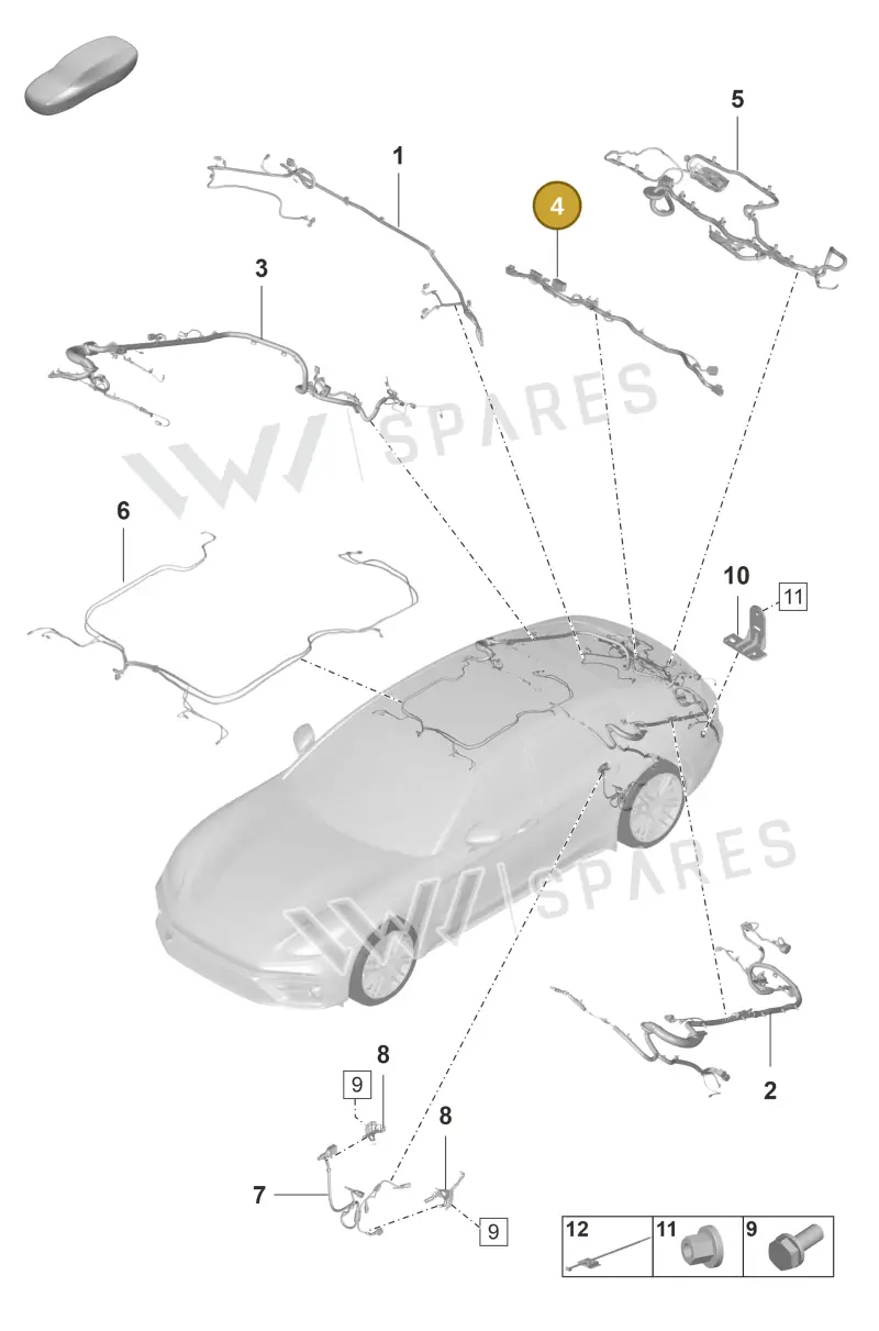 971971277A — Porsche Panamera (2020-2023) diagram p58902040, position 4