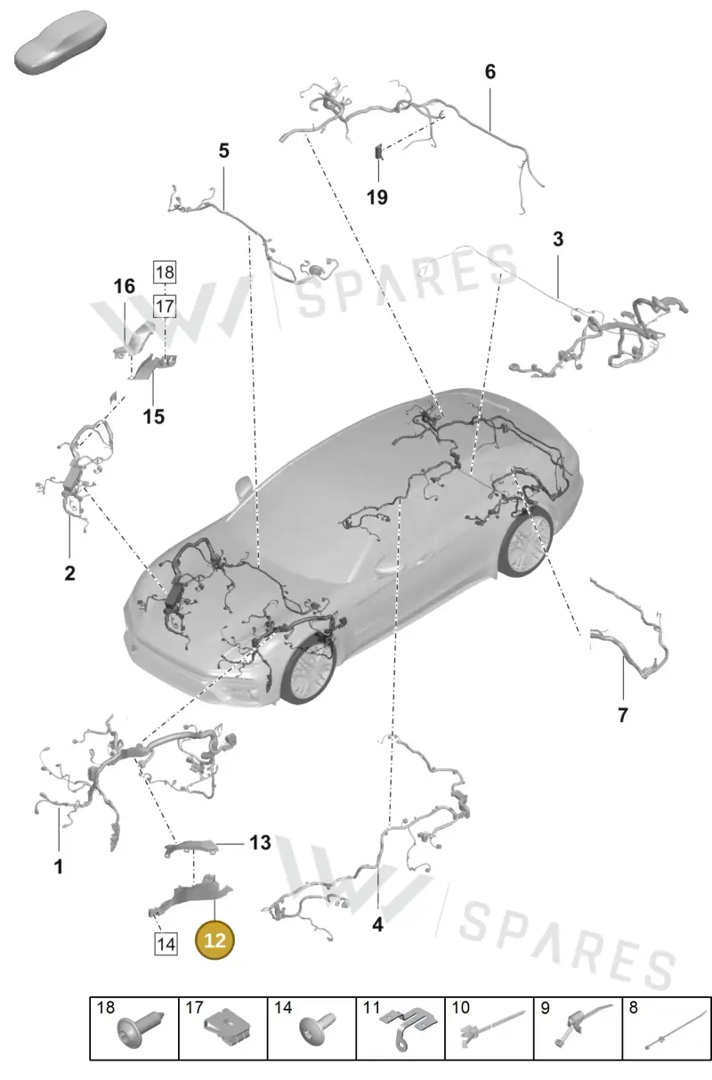 971971342 — Porsche Panamera (2020-2023) diagram p58902031, position 12