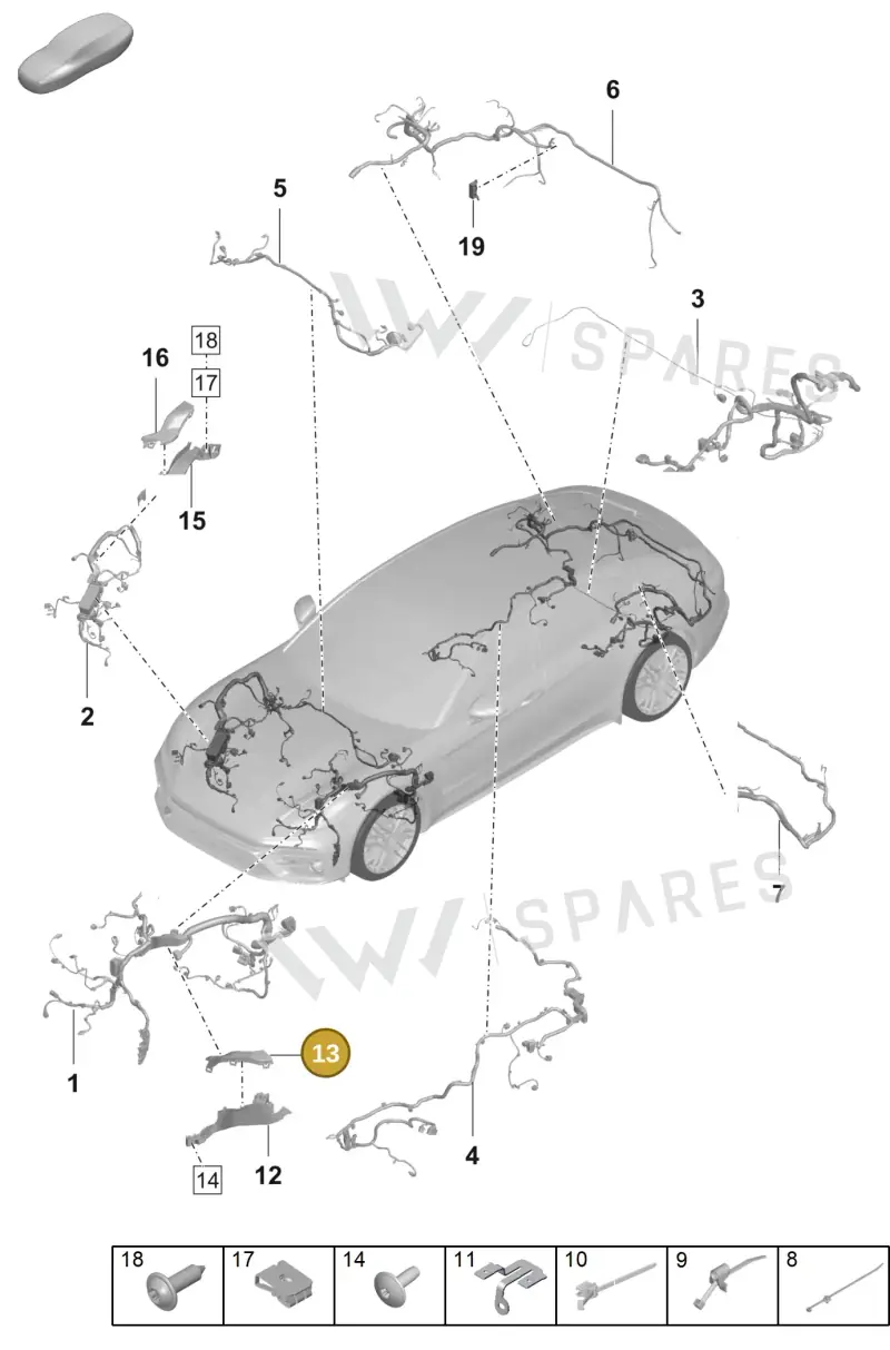 971971879 — Porsche Panamera (2020-2023) diagram p58902031, position 13