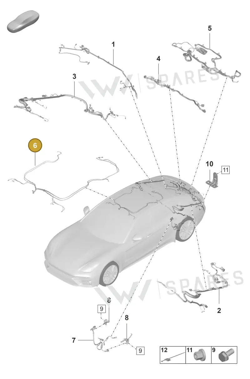 971972185C — Porsche Panamera (2020-2023) diagram p58902040, position 6
