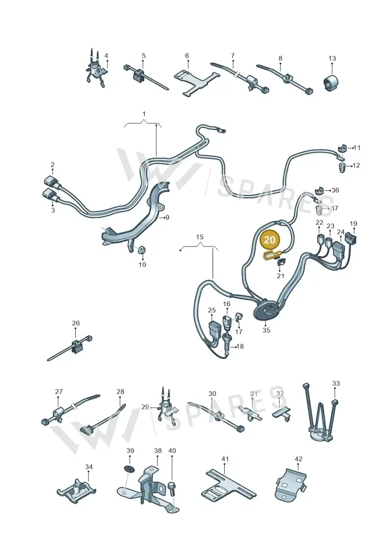 971973801A — Audi Q8 (2018-2025) diagram 859972110, position 20