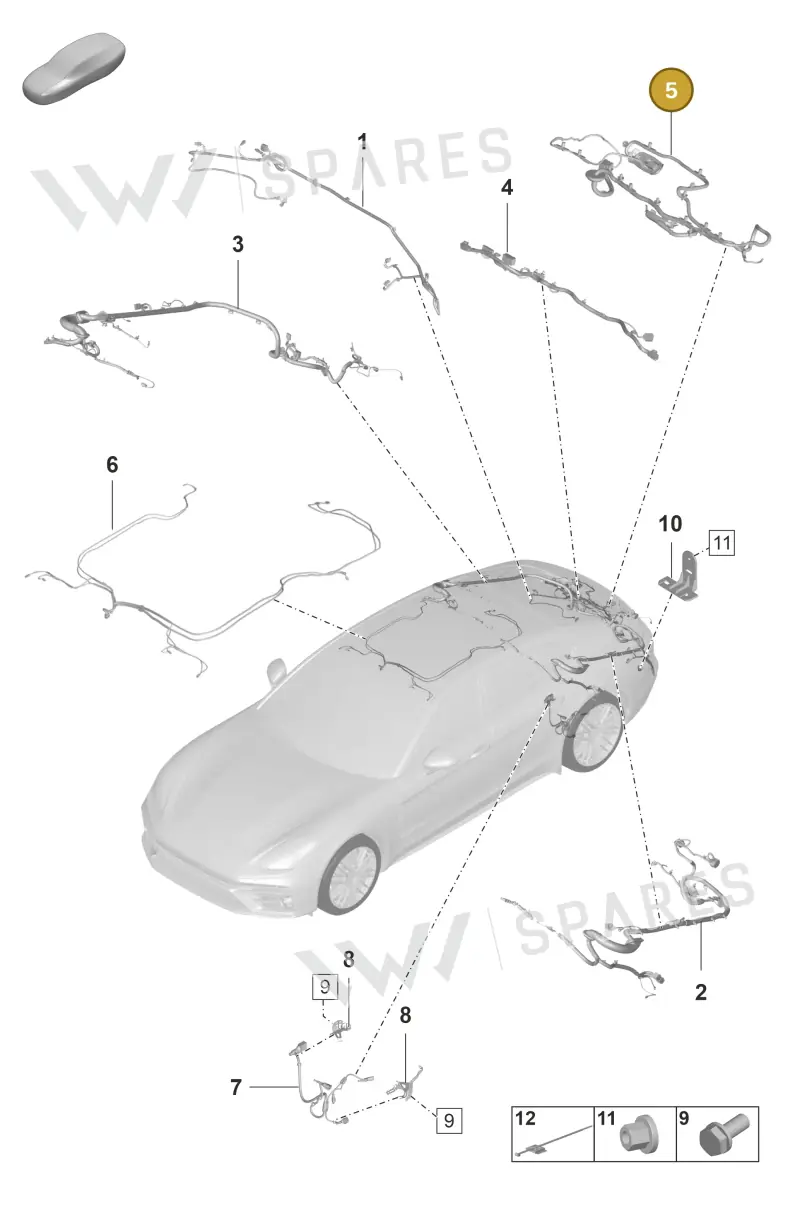 971974224F — Porsche Panamera (2020-2023) diagram p58902040, position 5