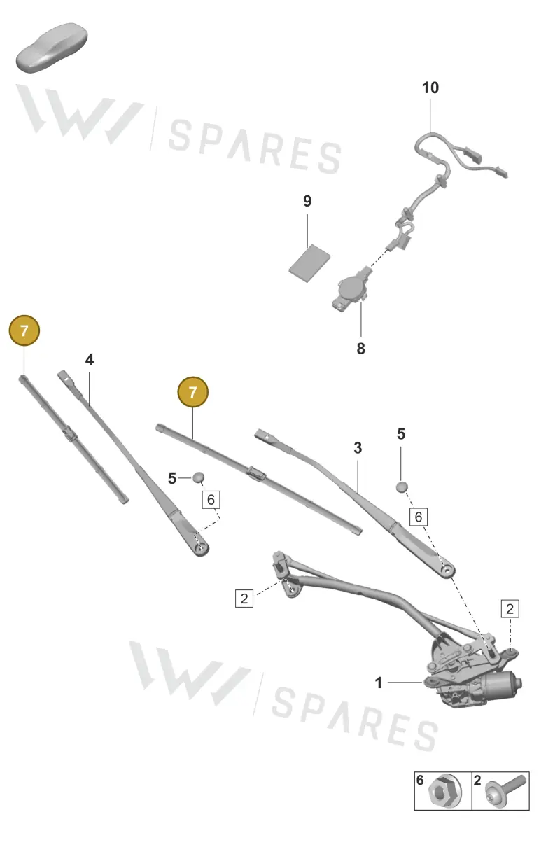 971998001A — Porsche Panamera (2020-2023) diagram p58904000, position 7