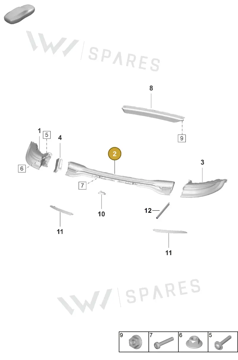 973945093BC — Porsche Panamera (2020-2023) diagram p58905000, position 2