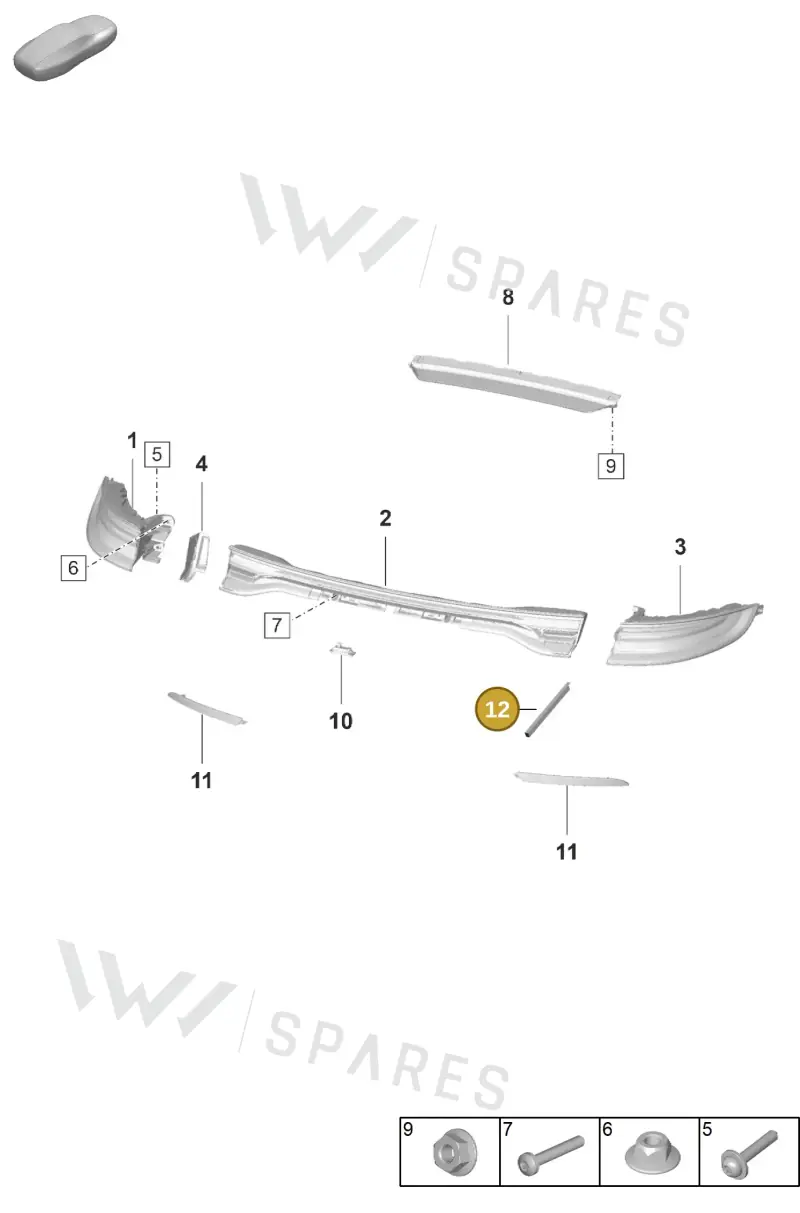 974827253 — Porsche Panamera (2020-2023) diagram p58905005, position 12