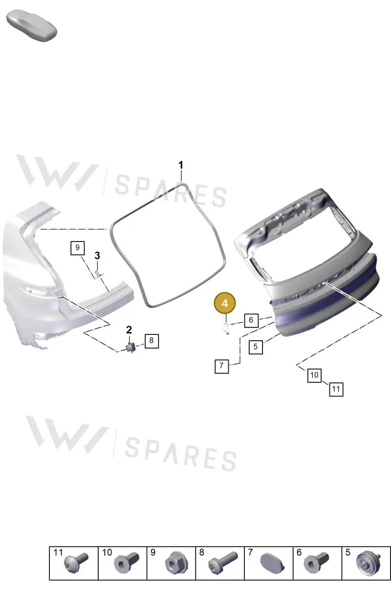 974827679B — Porsche Cayenne Coupe (2023-2023) diagram p60803120, position 4