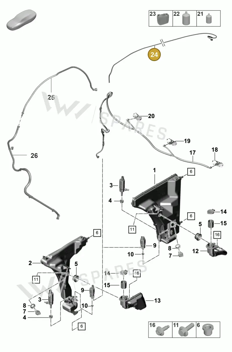 974955447A — Porsche Panamera (2020-2023) diagram p58904010, position 24