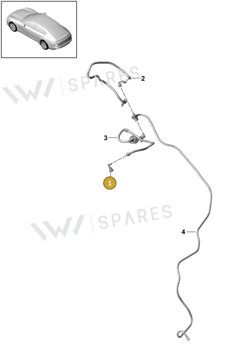 974955985 — Porsche Panamera (2020-2023) diagram p49904010, position 1