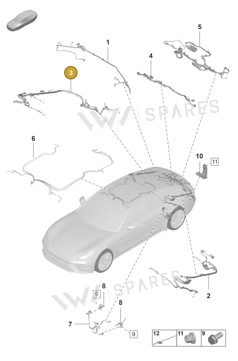 974998213N — Porsche Panamera (2020-2023) diagram p58902040, position 3