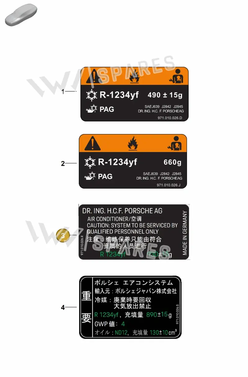 976010500A — Porsche Panamera (2023-2025) diagram p62006000, position 3