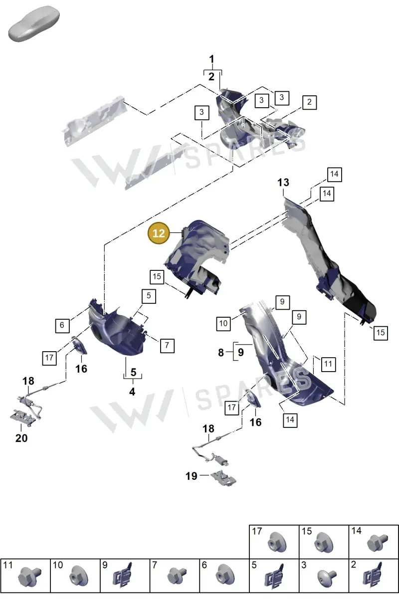 976119364 — Porsche Panamera (2023-2025) diagram p62202410, position 12