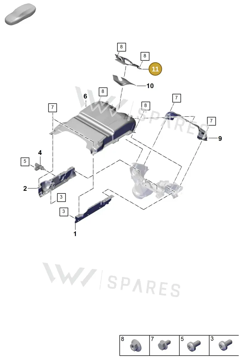 976119471 — Porsche Panamera (2023-2025) diagram p62202400, position 11