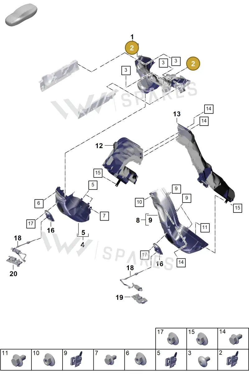 976119643 — Porsche Panamera (2023-2025) diagram p62202410, position 2