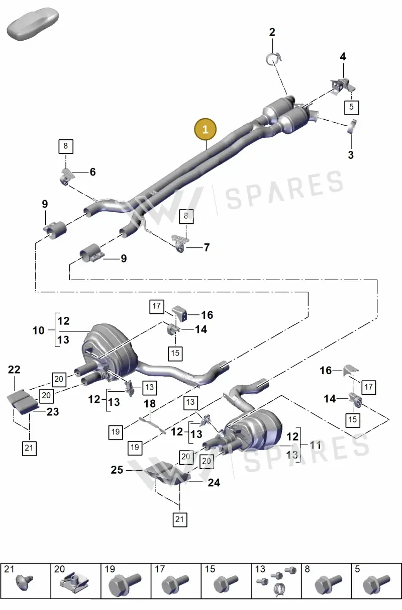 976253121CY — Porsche Panamera (2023-2025) diagram p62203000, position 1