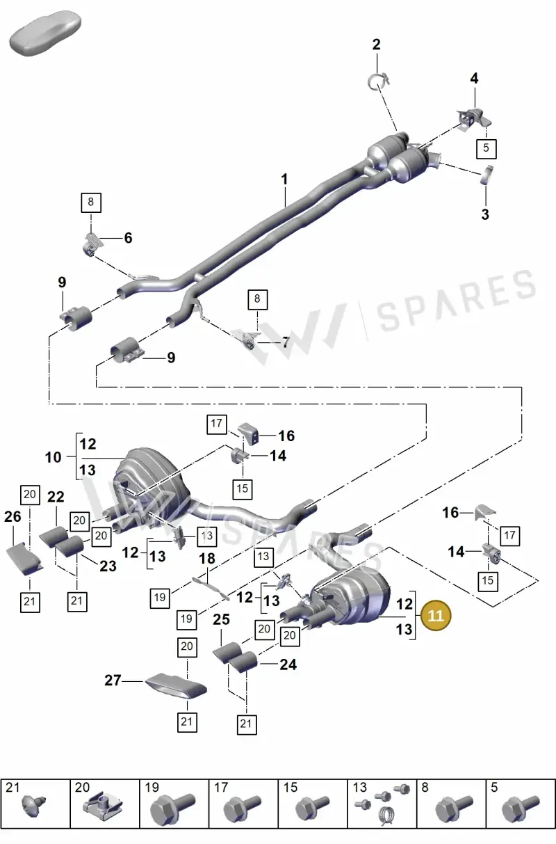976253600BY — Porsche Panamera (2023-2025) diagram p62203010, position 11