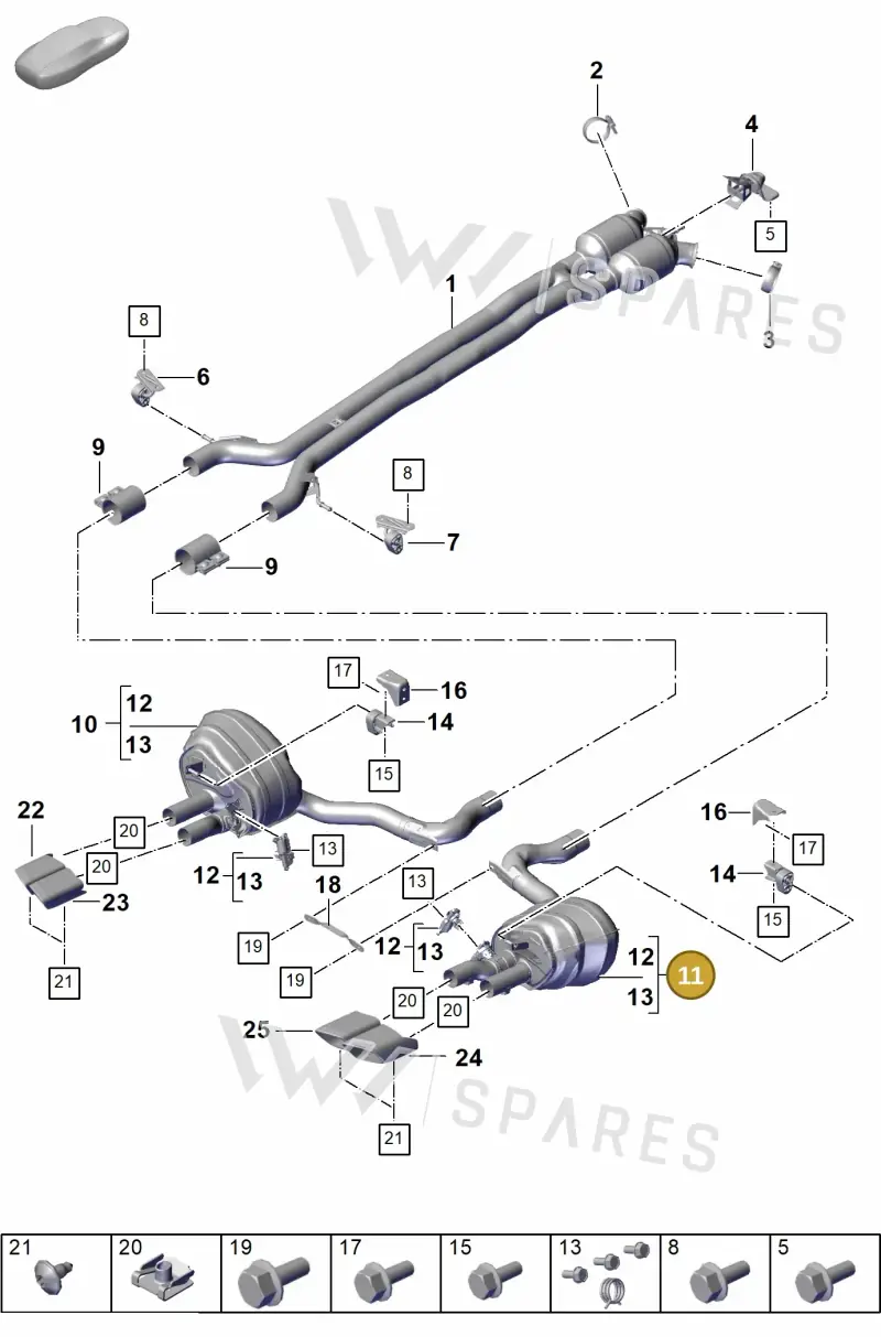 976253600HY — Porsche Panamera (2023-2025) diagram p62203000, position 11