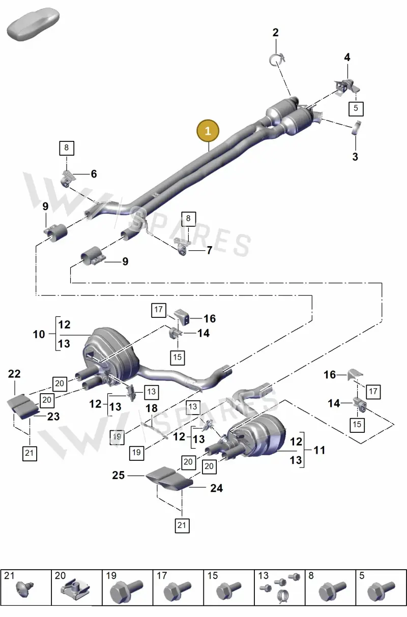 976254221GY — Porsche Panamera (2023-2025) diagram p62203000, position 1