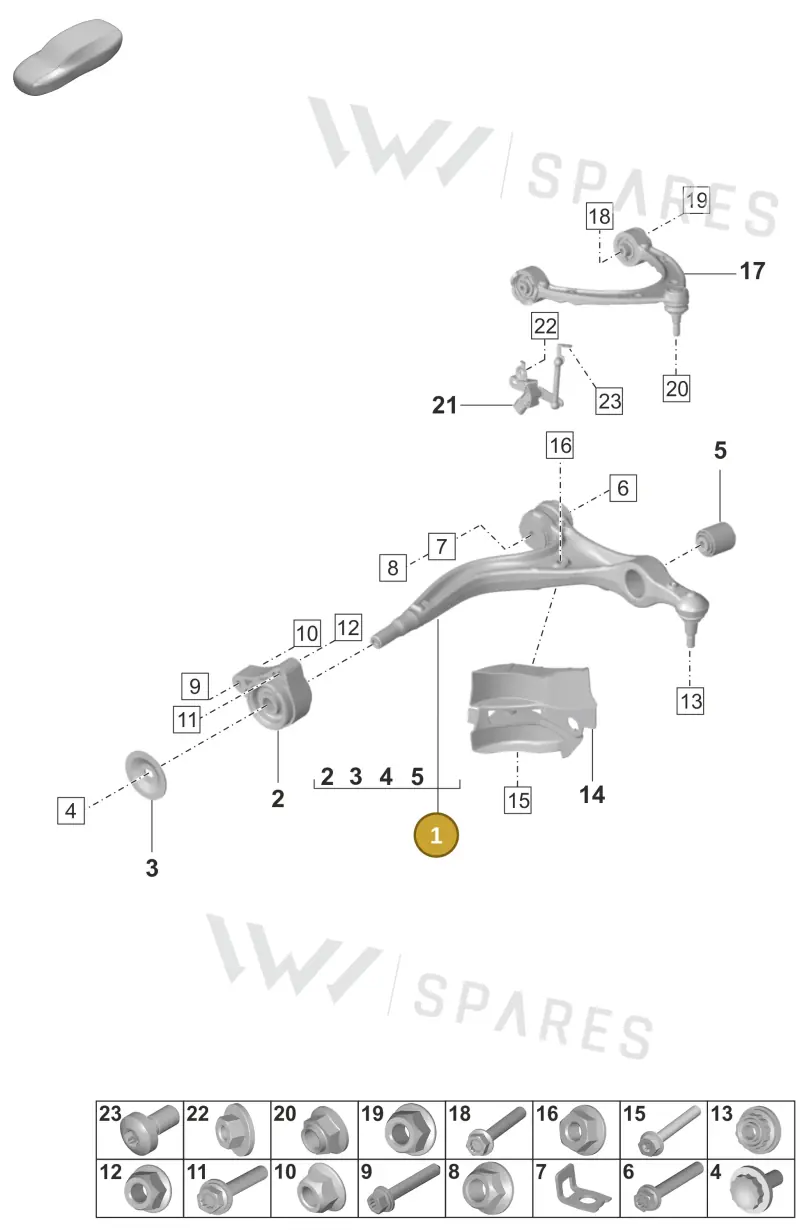 976407152 — Porsche Panamera (2023-2025) diagram p58401050, position 1