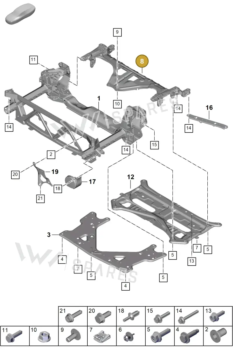 976407487B — Porsche Panamera (2023-2025) diagram p62401000, position 8