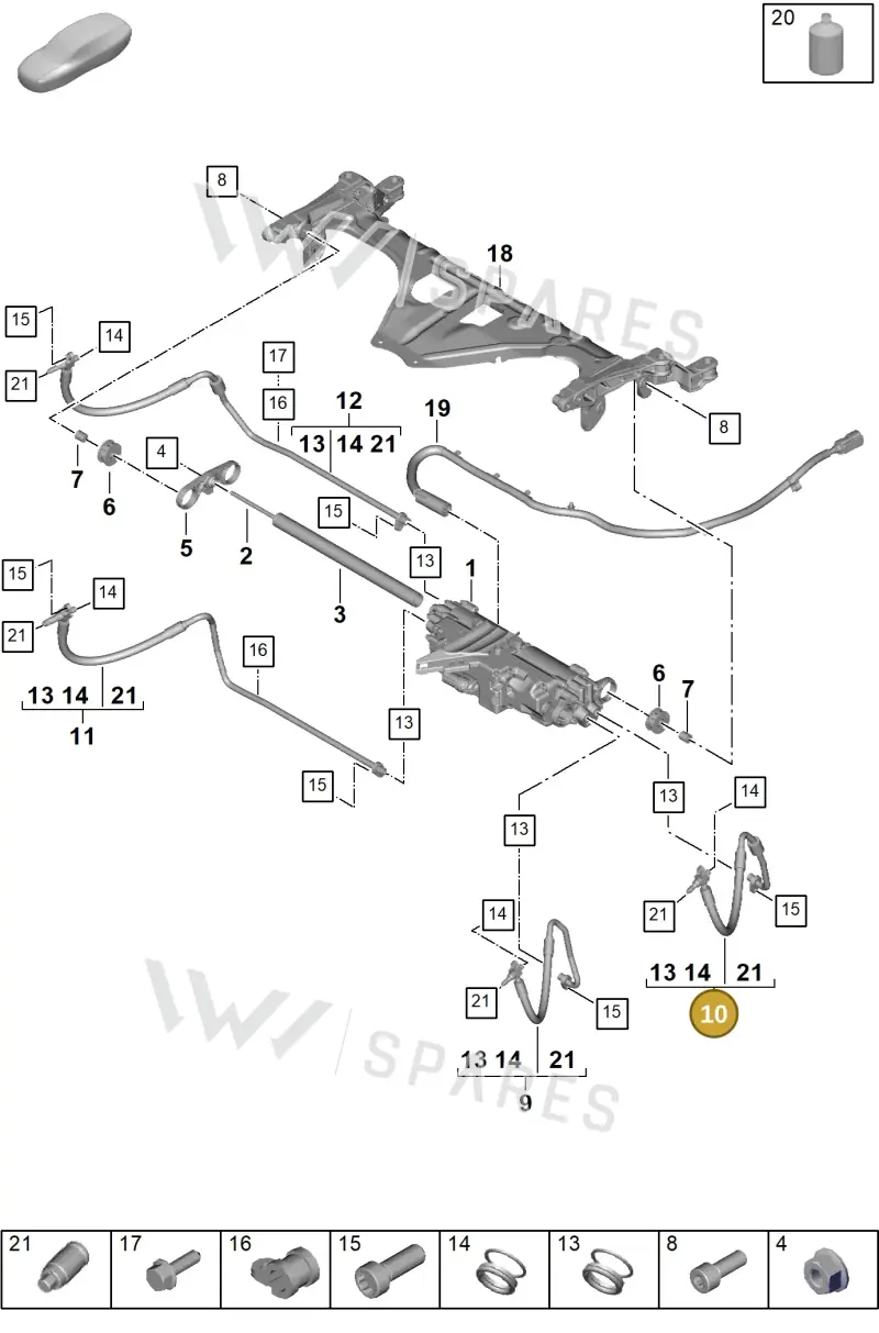 976411803B — Porsche Panamera (2023-2025) diagram p62402050, position 10