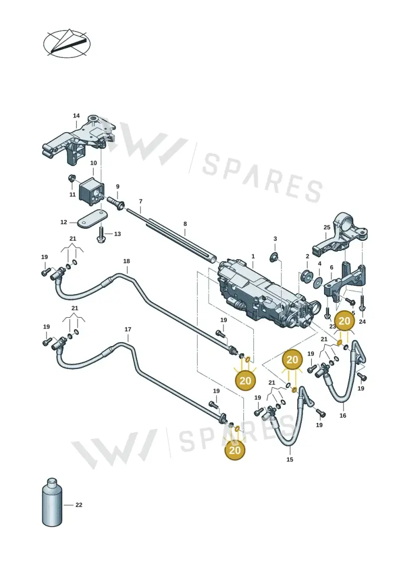 976498007 — Audi RS e-tron GT (2020-2025) diagram 4j1411020, position 20