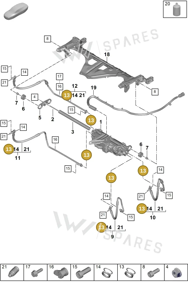 976498007 — Porsche Panamera (2023-2025) diagram p62402050, position 13