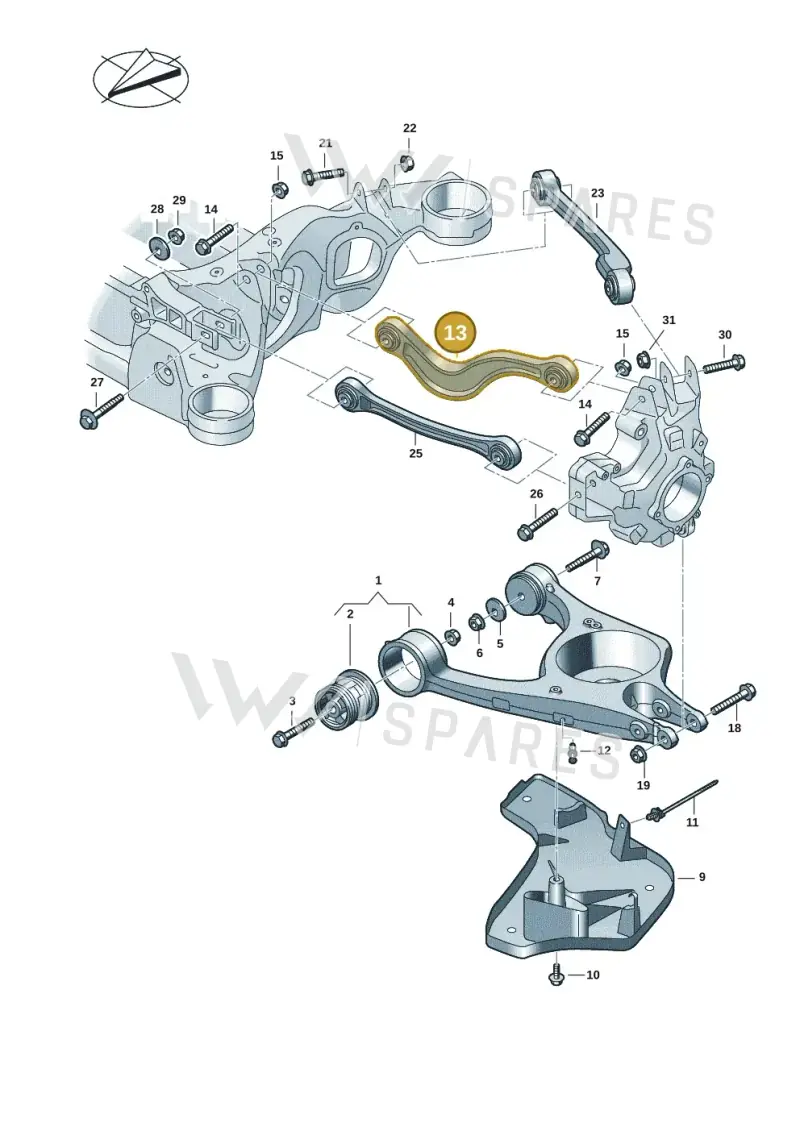 976505323 — Audi RS e-tron GT (2020-2025) diagram 4j1505300, position 13
