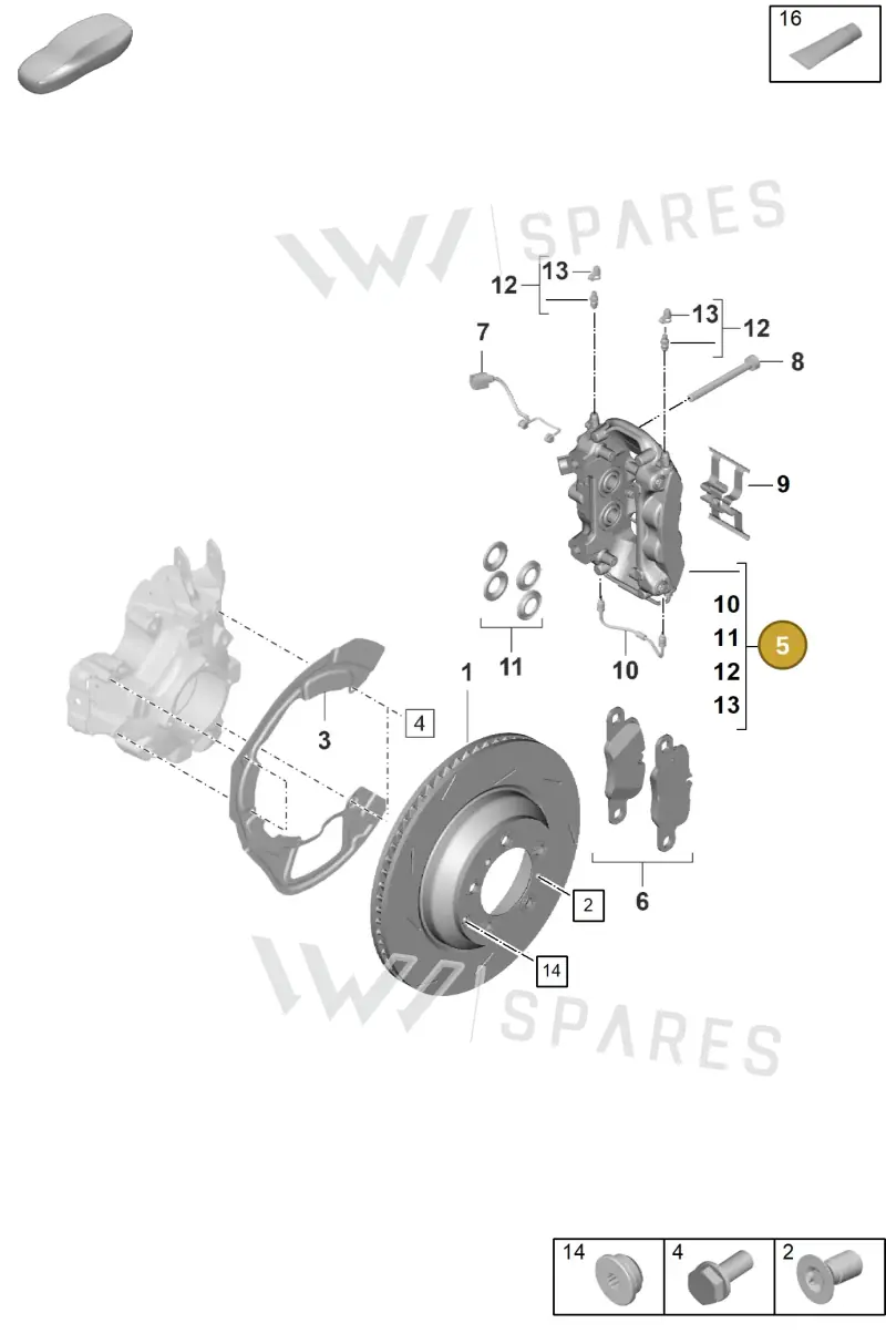 976615423D — Porsche Panamera (2023-2025) diagram p62603100, position 5