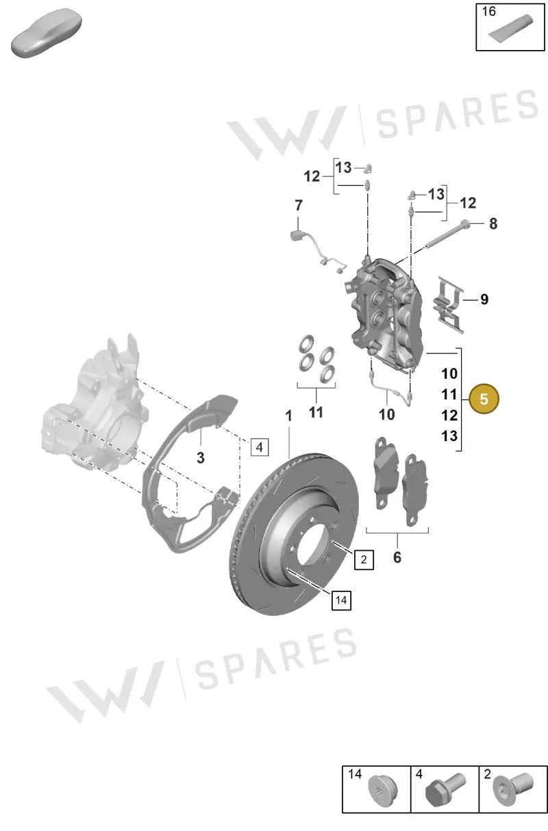 976615423E — Porsche Panamera (2023-2025) diagram p62603100, position 5