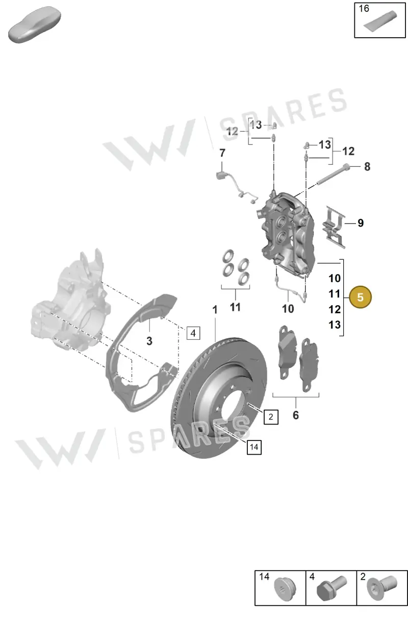 976615423G — Porsche Panamera (2023-2025) diagram p62603100, position 5