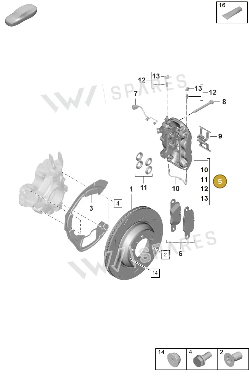 976615423L — Porsche Panamera (2023-2025) diagram p62603100, position 5