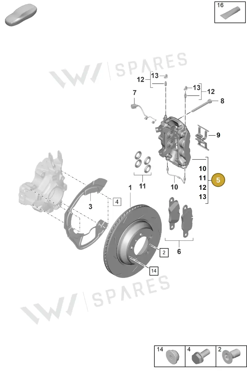 976615424F — Porsche Panamera (2023-2025) diagram p62603100, position 5