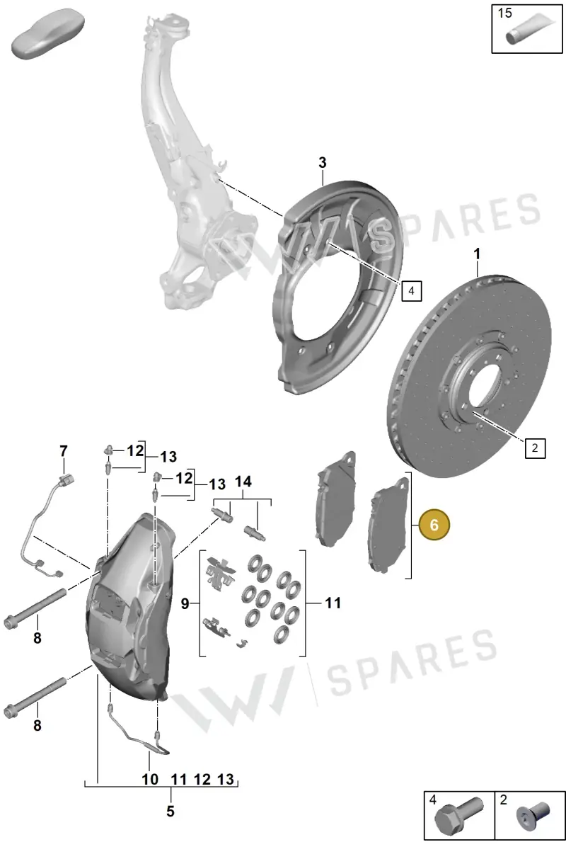 976698151K — Porsche Panamera (2023-2025) diagram p62602400, position 6