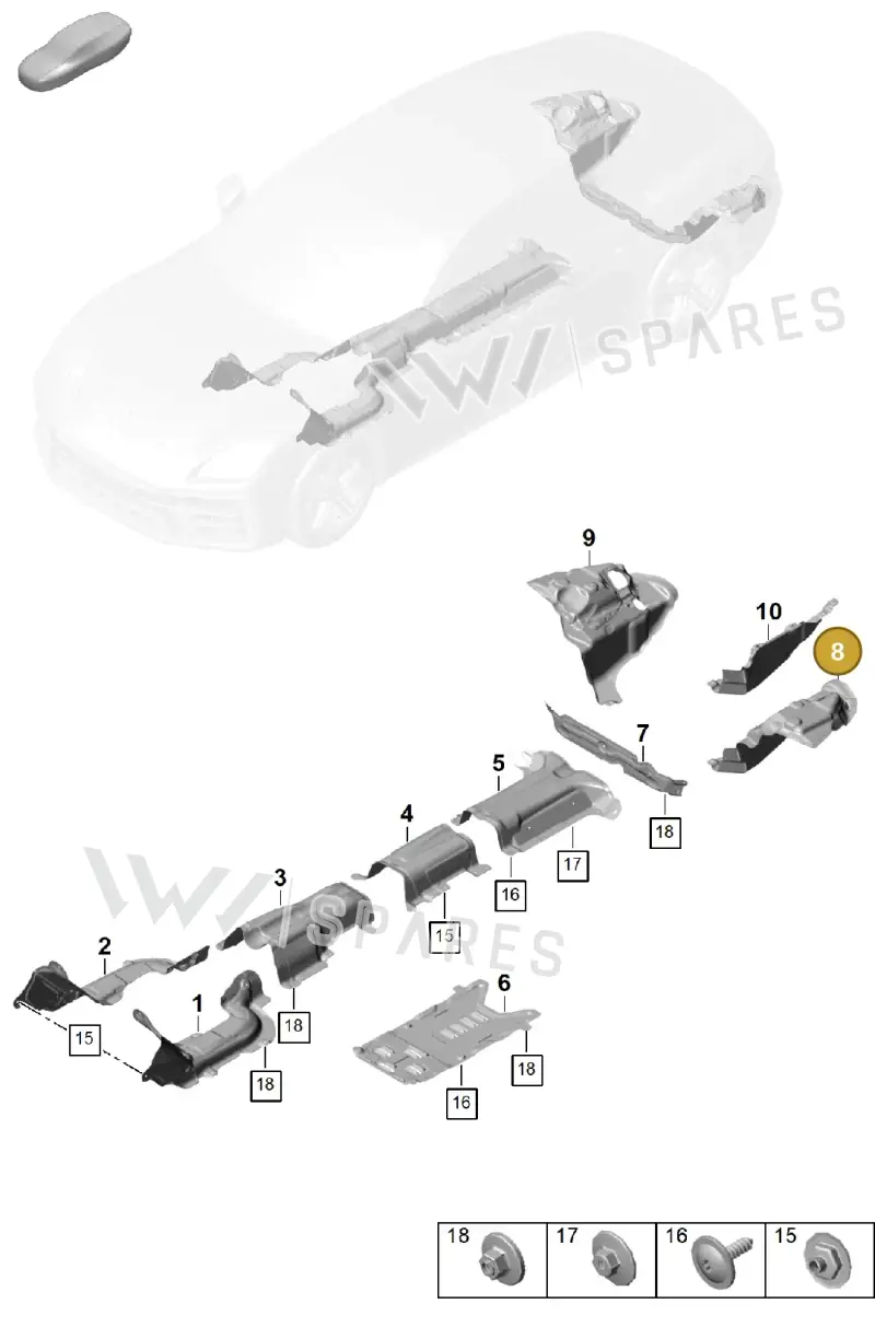 976804168B — Porsche Panamera (2023-2025) diagram p62801725, position 8