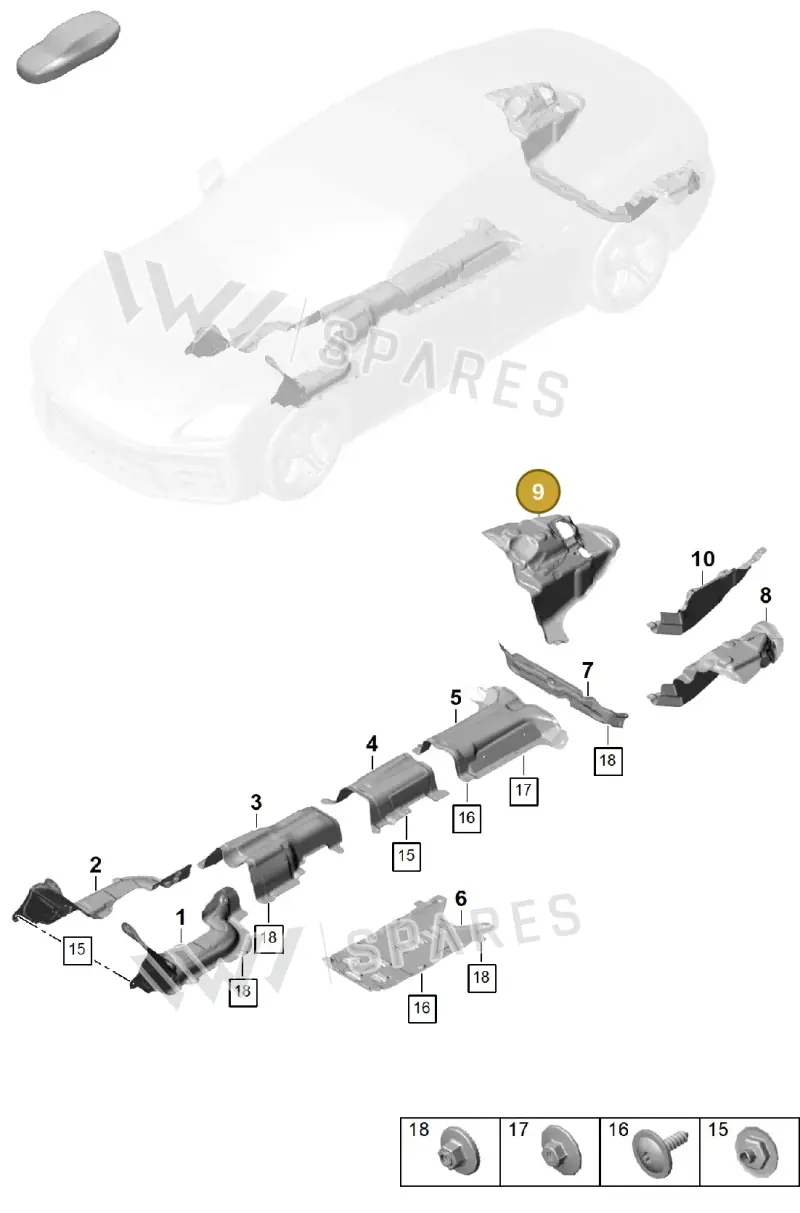 976804187 — Porsche Panamera (2023-2025) diagram p62801725, position 9