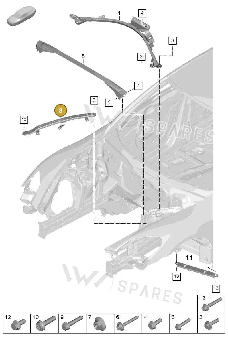 976805478 — Porsche Panamera (2023-2025) diagram p62801150, position 8
