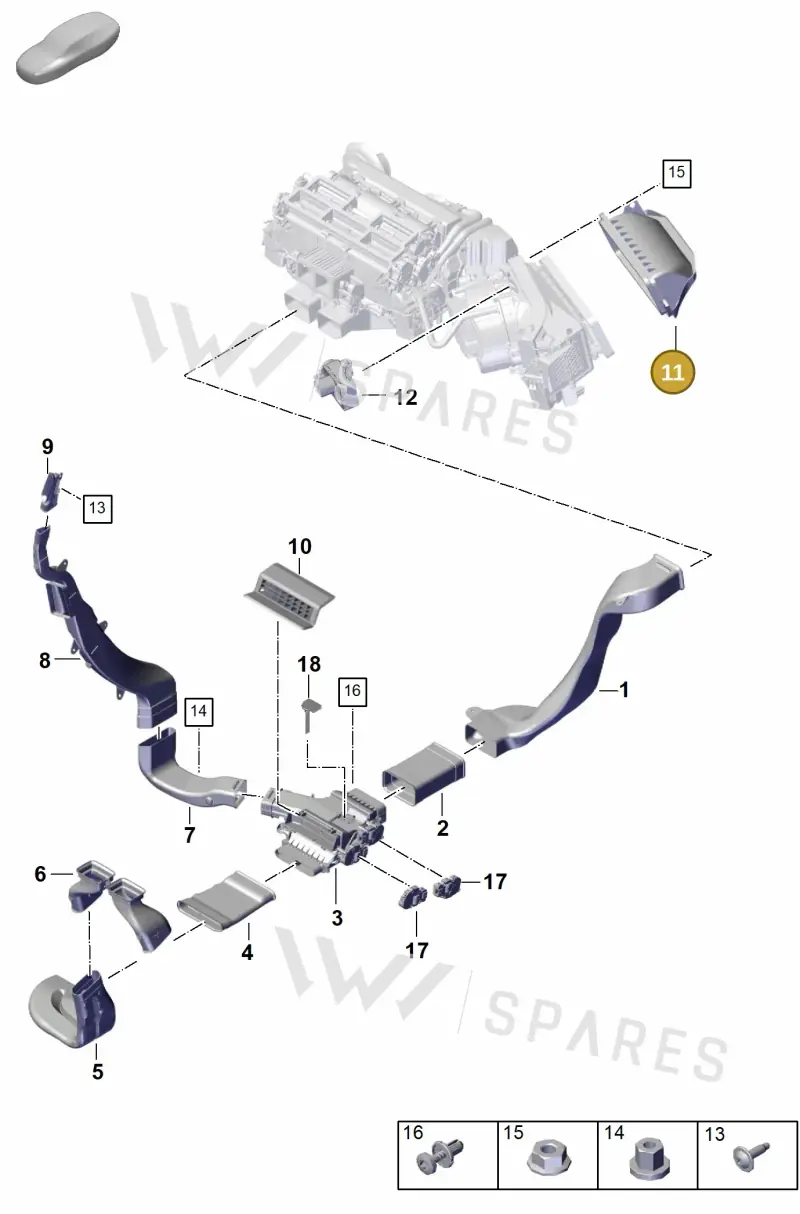 976815129 — Porsche Panamera (2023-2025) diagram p62813700, position 11