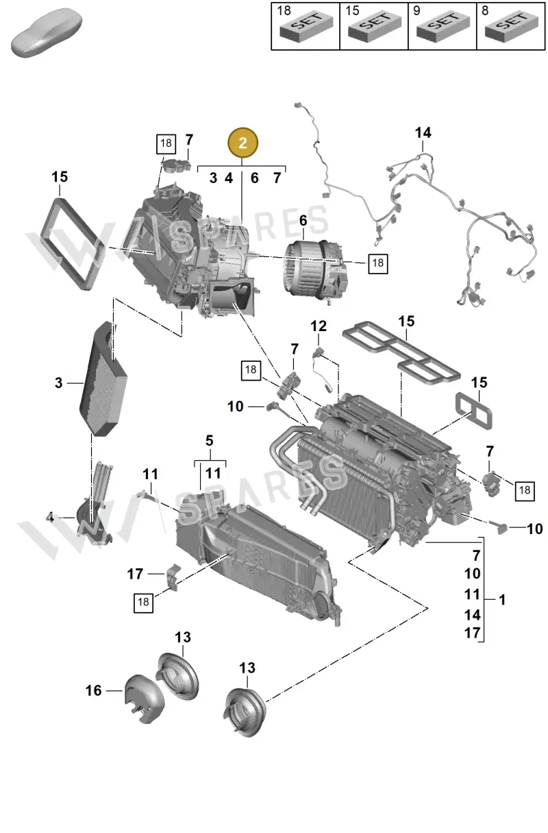 976820155A — Porsche Panamera (2023-) diagram p62814000, position 2