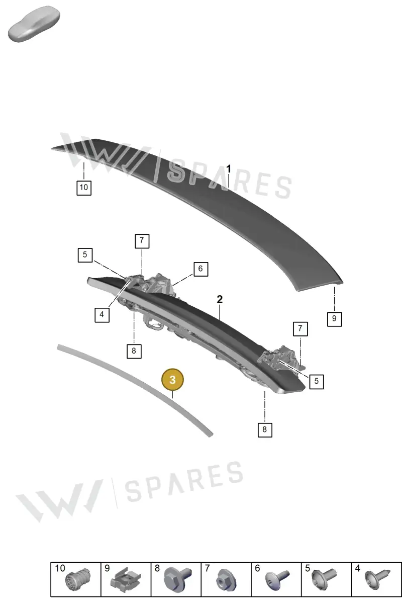 976827599 — Porsche Panamera (2023-2025) diagram p62803150, position 3