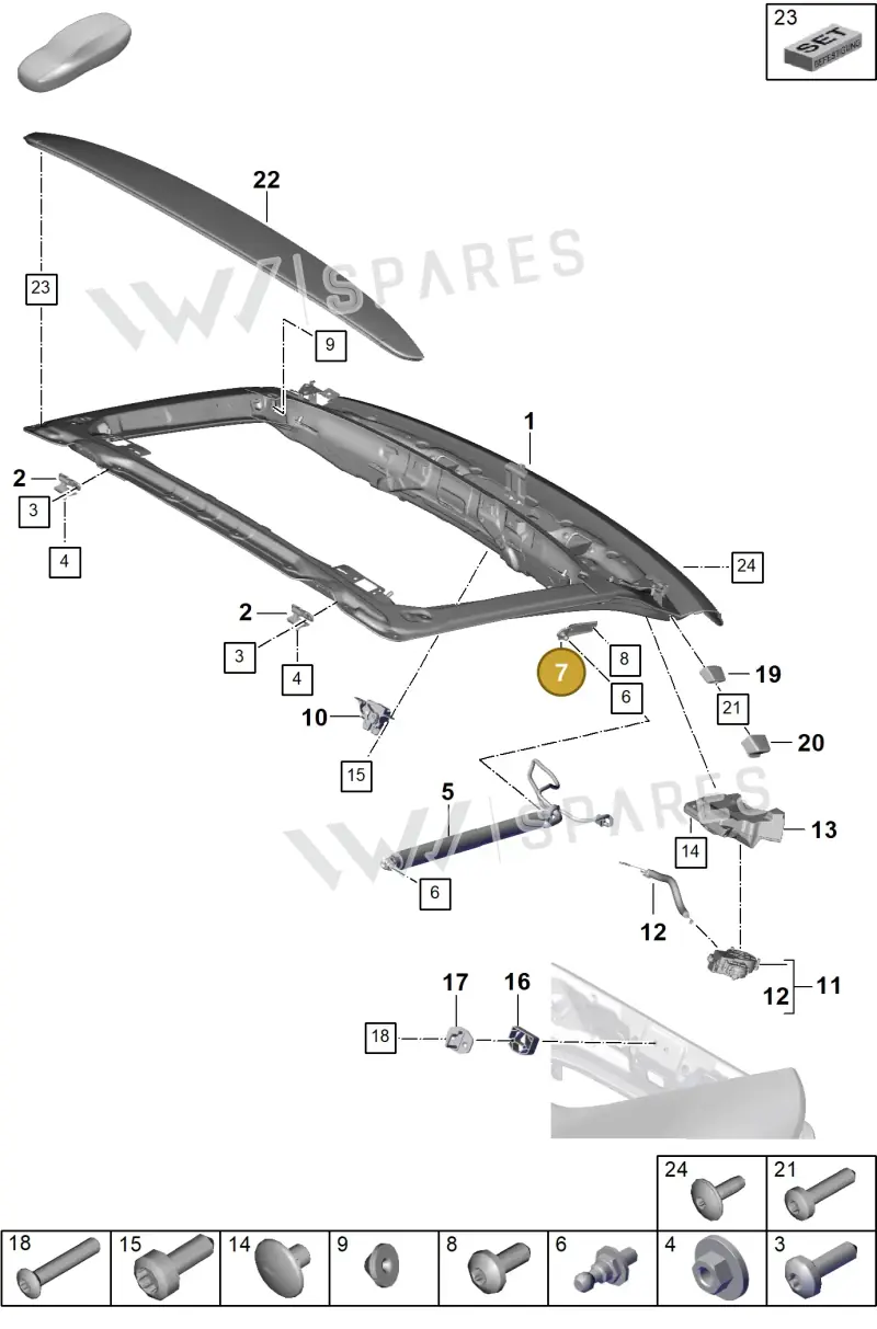 976827601 — Porsche Panamera (2023-2025) diagram p62803100, position 7