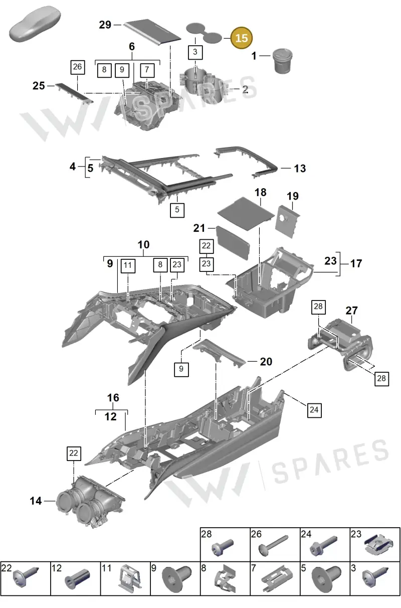 976857532 — Porsche Panamera (2023-2025) diagram p62809300, position 15